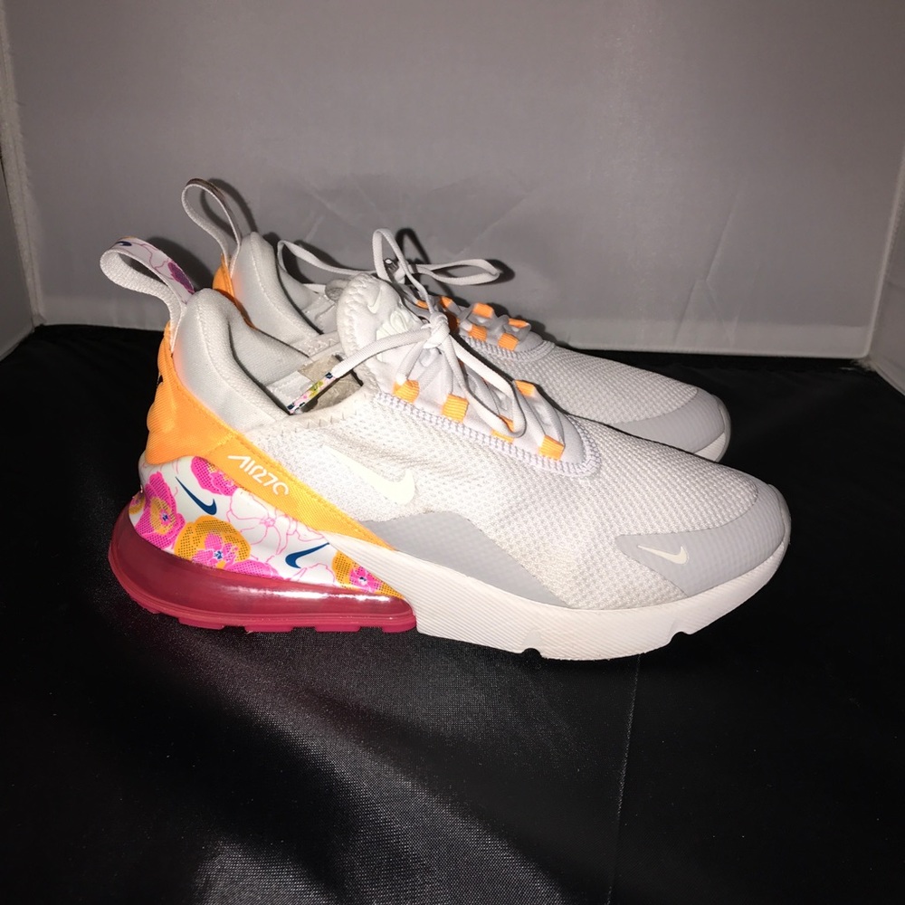 Women’s Nike Air Max 270 Summit White Floral S 8.5